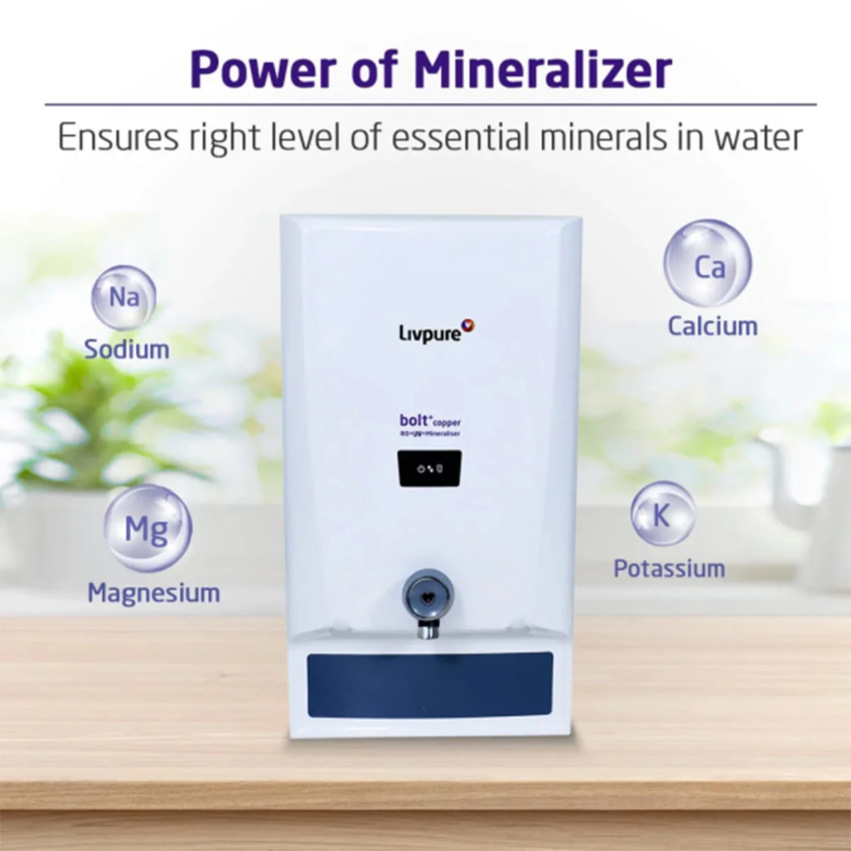 Livpure blot copper (RO + UV + Mineraliser) Water Purifier