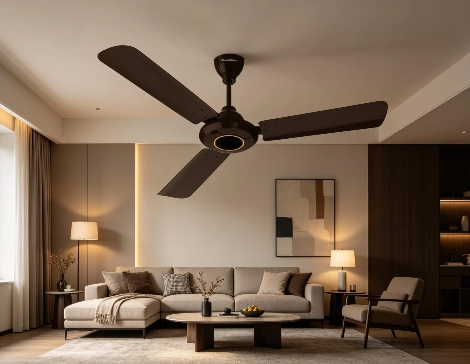 CG Meridia 48 Inch Ceiling Fan CGMRCF48DC MATT BRONZE With Remote Control /1 year Full Service Warranty & 2 Years warranty on PCBA & Motor