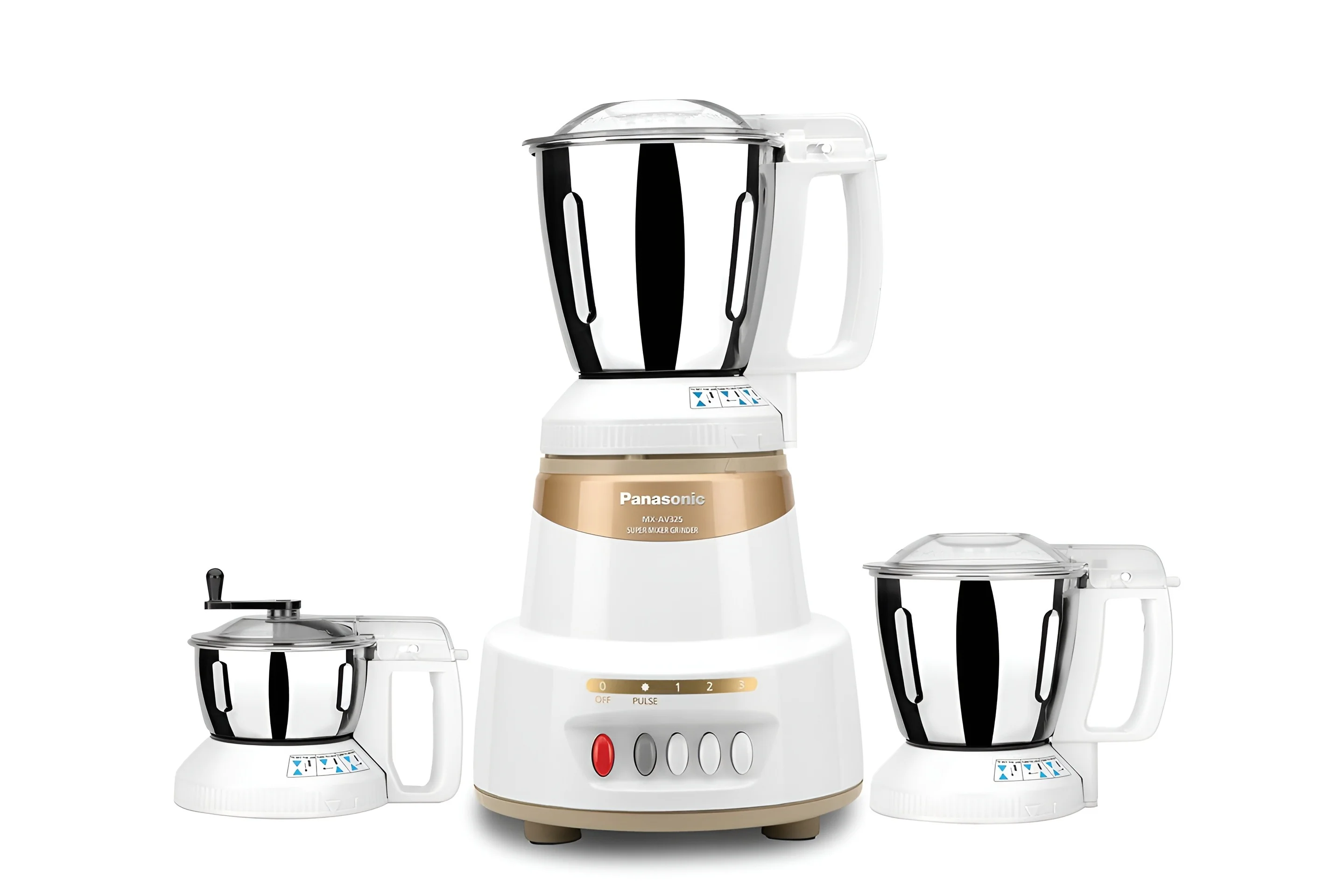 Panasonic MX-AV325 MARBLE GOLD 600W 3 Jar Mixer Grinder