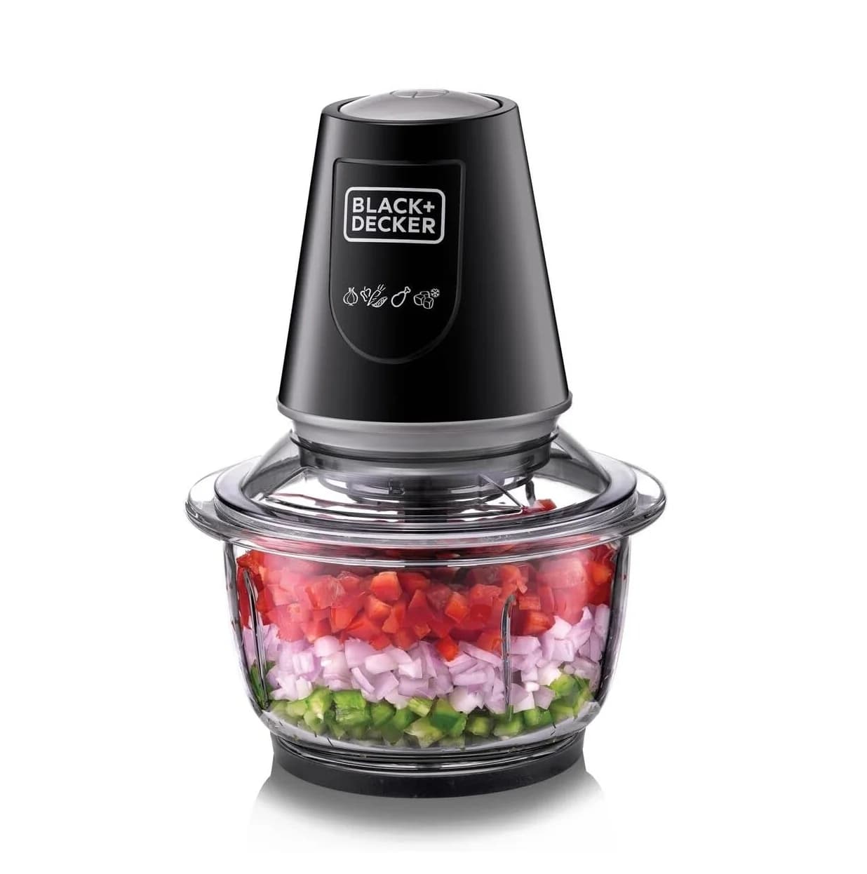Black + Decker Vertical Chopper With Glass Bowl - 400 W - GC430-B5-2 Years Warranty