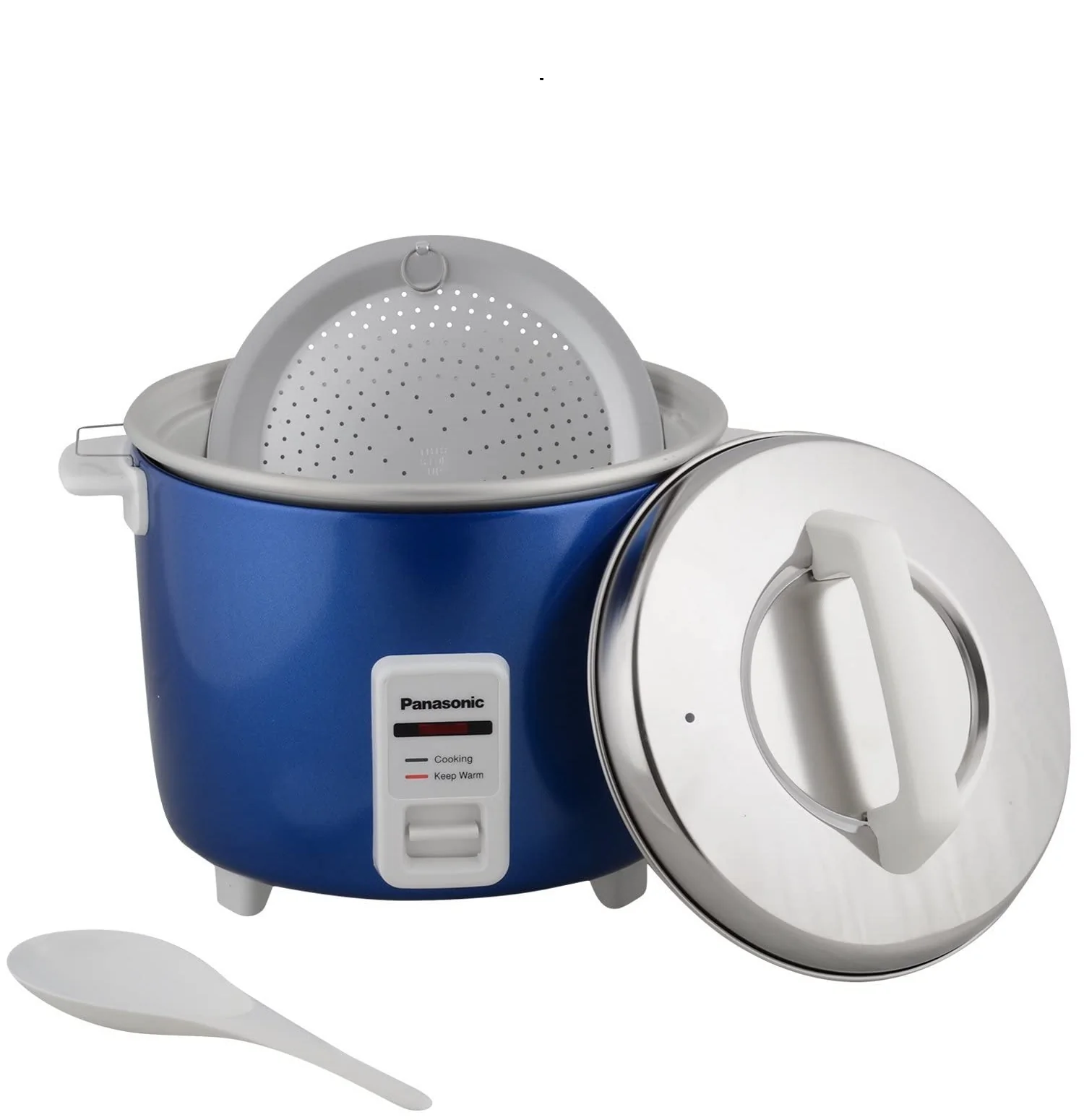 Panasonic SR-WA18H(E) 1.8 Liters Cooker Warmer, Metallic Blue