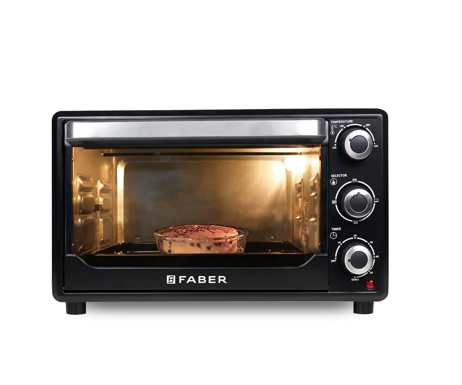 FABER FOTG 24L Oven Toaster Grill with Motorized Rotisserie (Black)