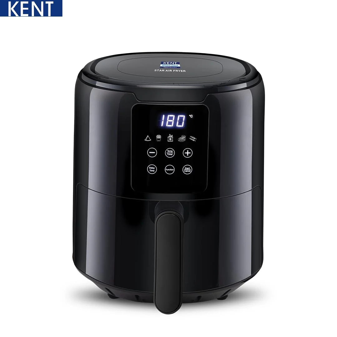 KENT Star Air Fryer 4 liters Black With Auto shut off