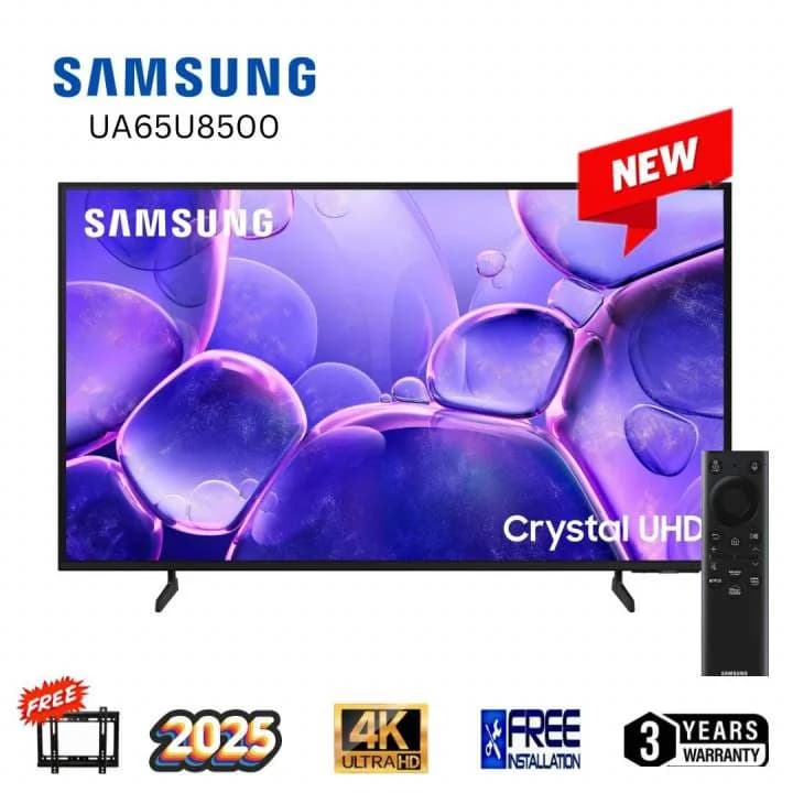 SAMSUNG 65 inch Crystal UHD 4K Smart LED Tv UA65U8500F Metal Stream Design