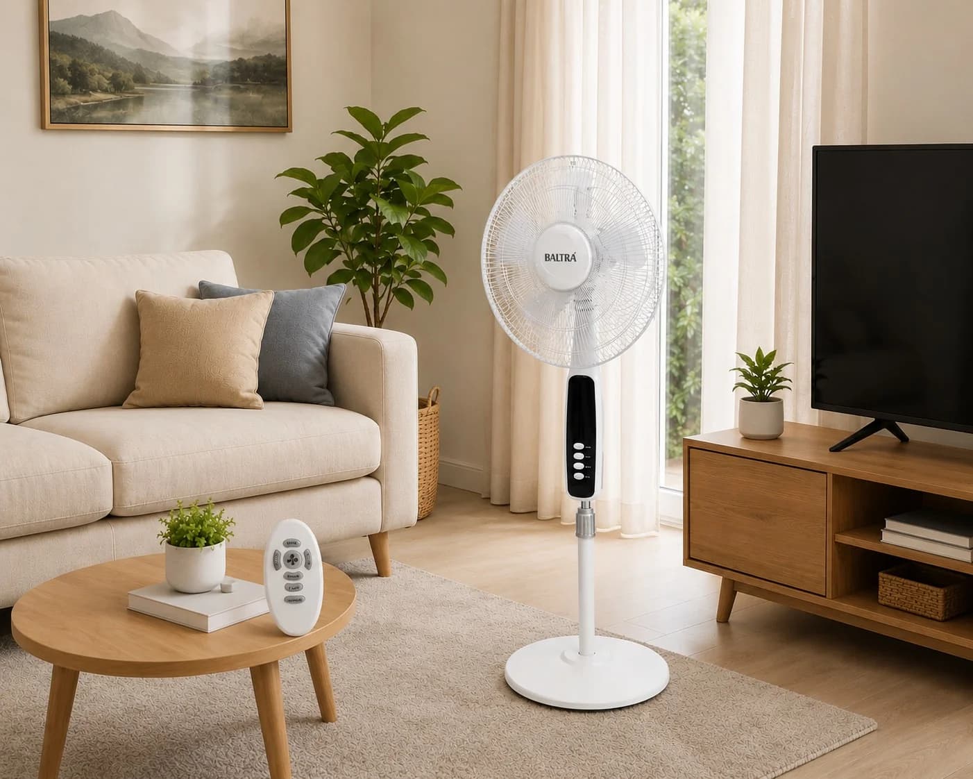 Baltra BF 210 Dhoom Plus 16″ Oscillation Fan With Remote Control / 2 years Warranty