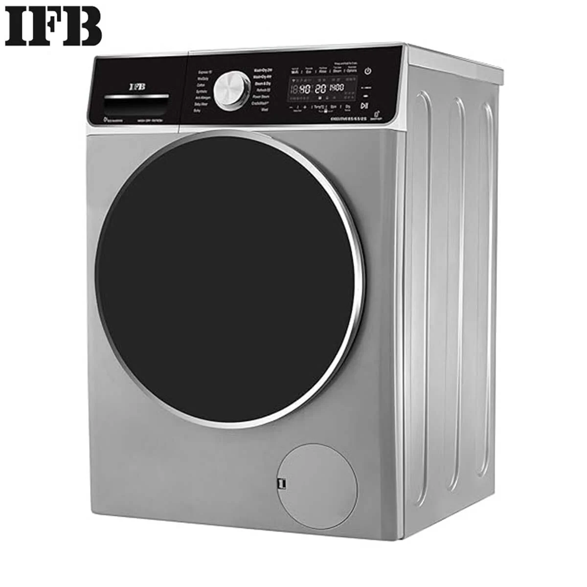 IFB Laundrimagic 3-in-1 8.5/6.5/2.5 Kg Inverter Front Load Washer Dryer Refresh (Executive ZXS, Silver)