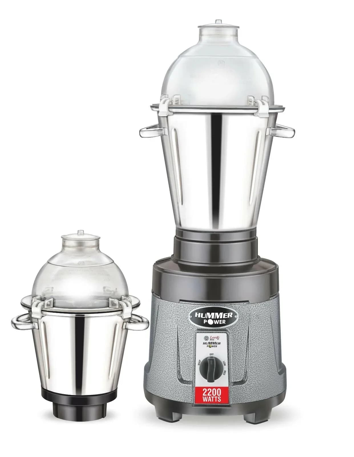 Lords Xtra Mixer Grinder Hummer Power 2200 Watt Copper Motor with 3 Jars