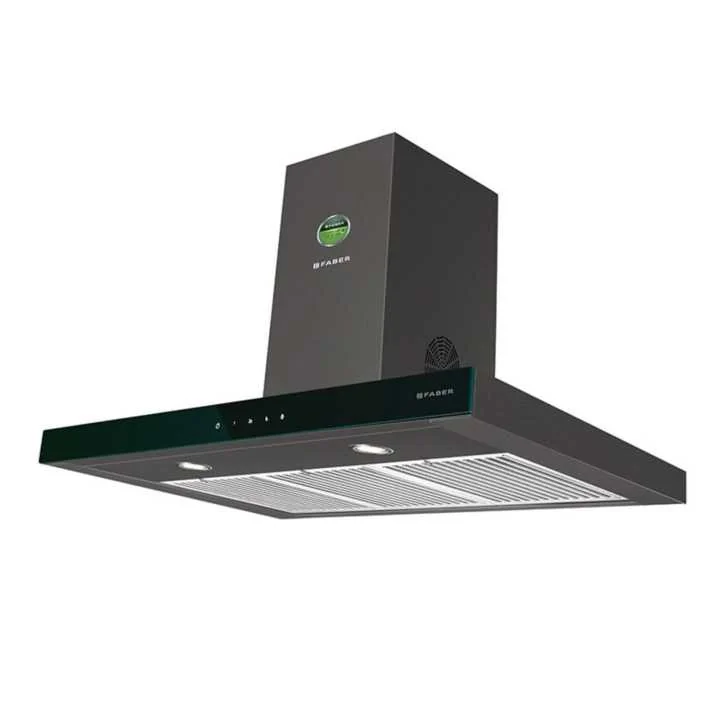 Faber Hood Stilux 3D T2S2 BK TC LTW 90/ 3 Baffle Filters, Touch Control, Black)