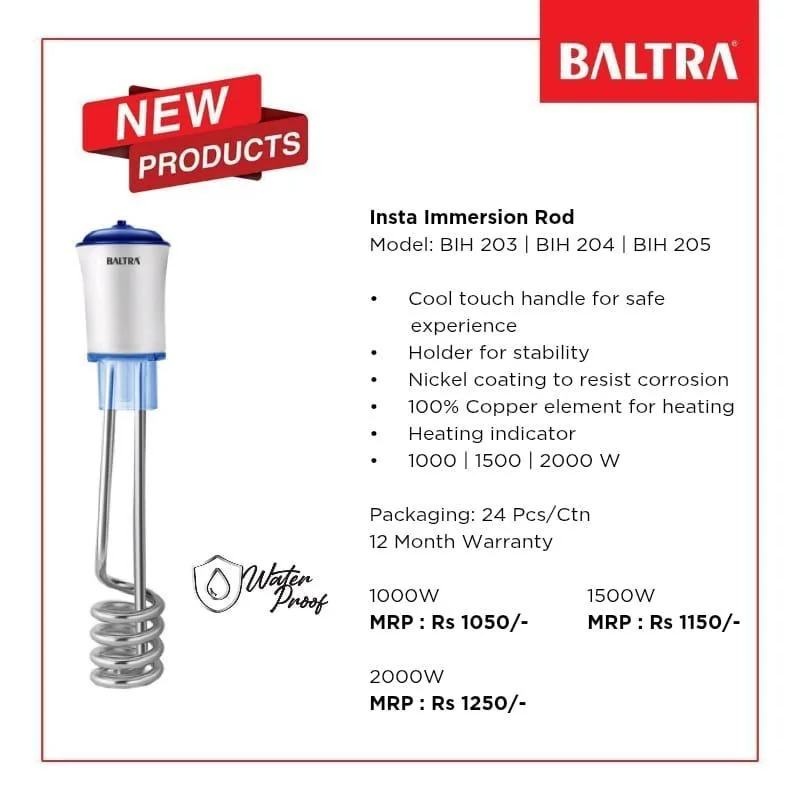 BALTRA 1500 Watt Immersion Rod