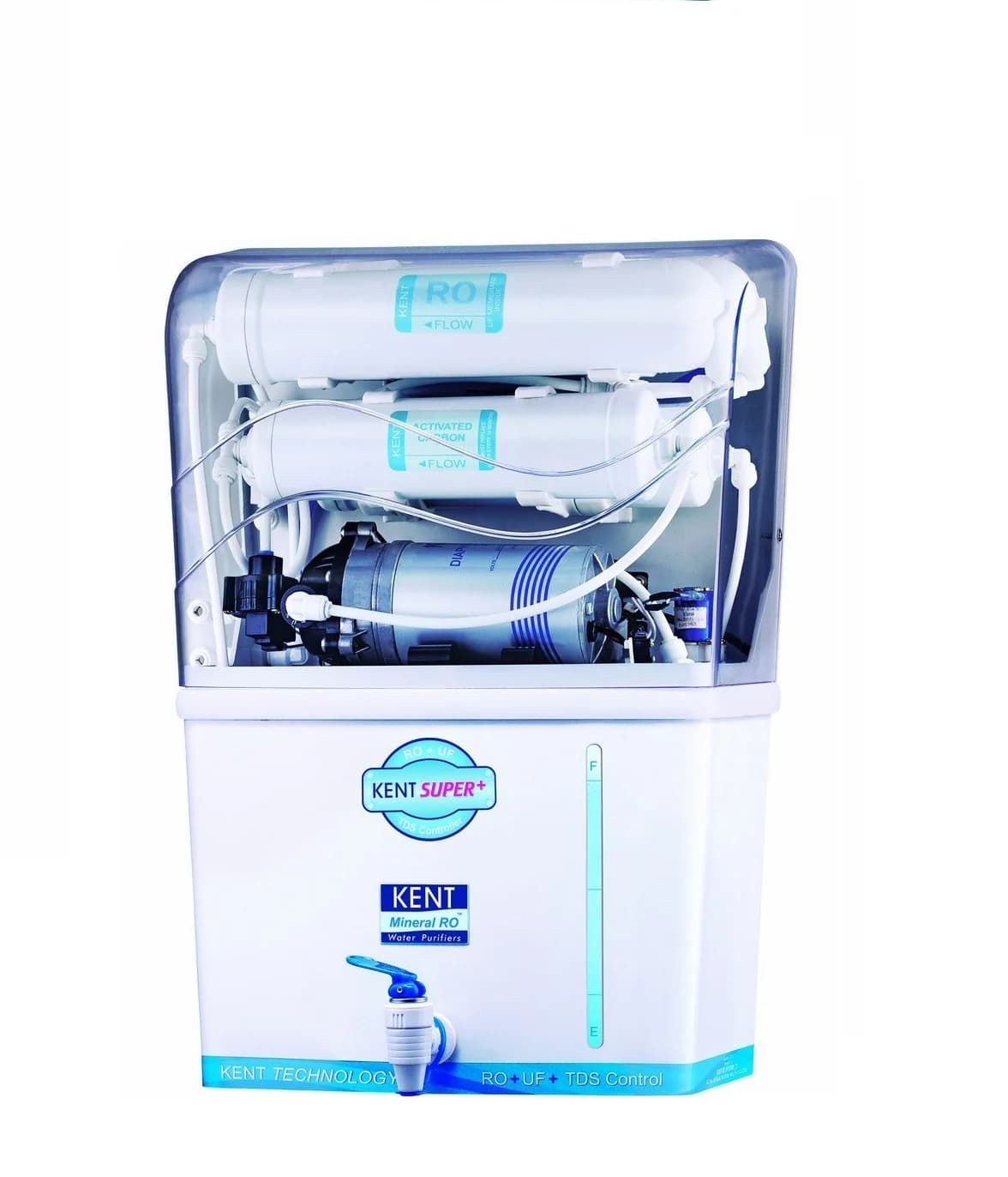 KENT Super Plus RO Water Purifier Multiple Purification Process | RO + UF + TDS Control | 8L Tank | 15 LPH Flow | White