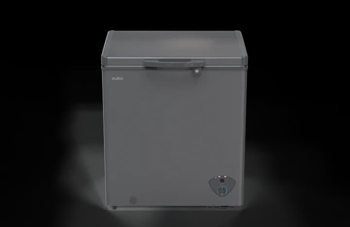 AURA Chest Freezer 170 Liters - AUCF170HW