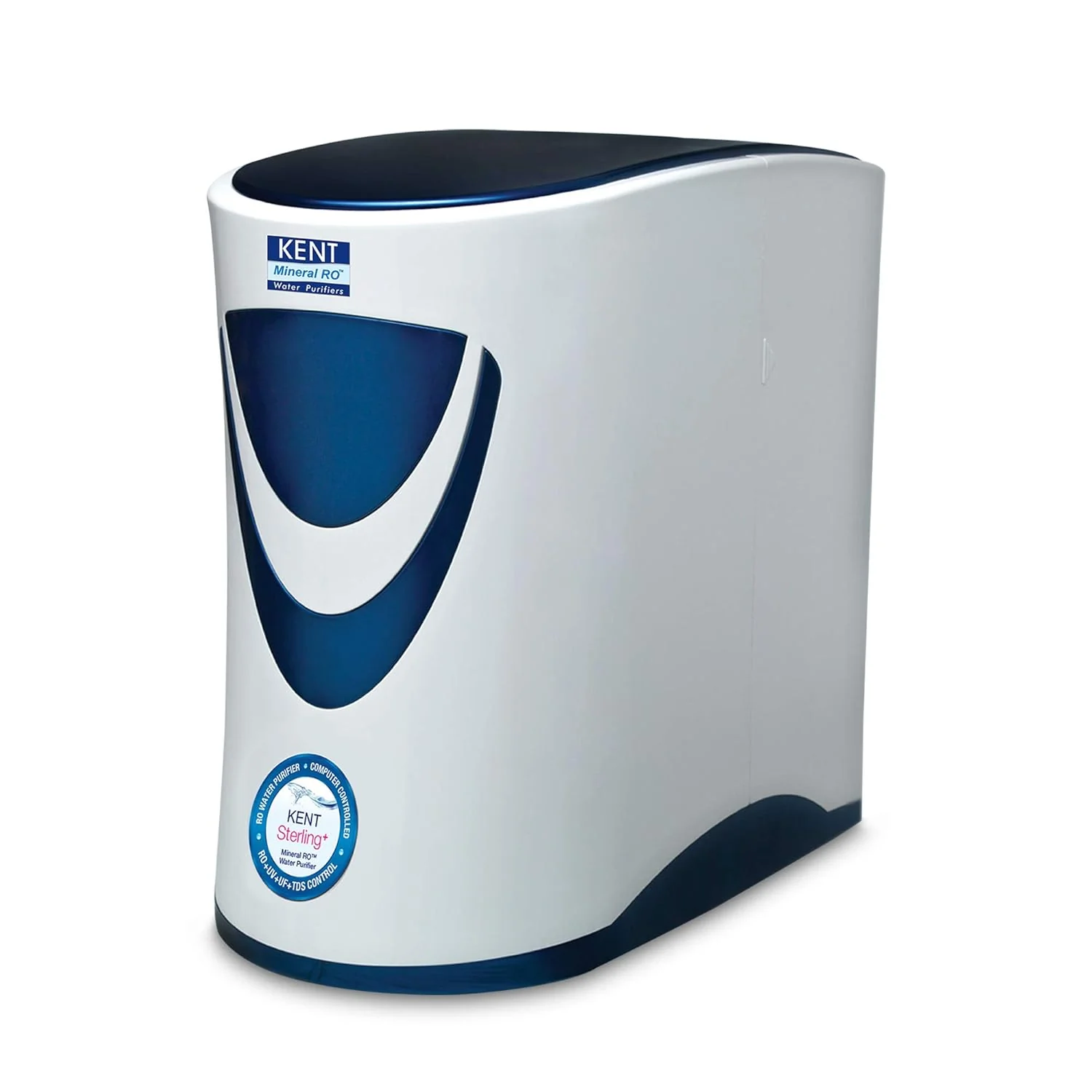 KENT Sterling Plus RO Water Purifier | 1 Years Free Service | ISI Marked | Multiple Purification Process |RO + UV + UF + TDS Control | 6L Tank | 20 LPH Flow | Under the Counter | White