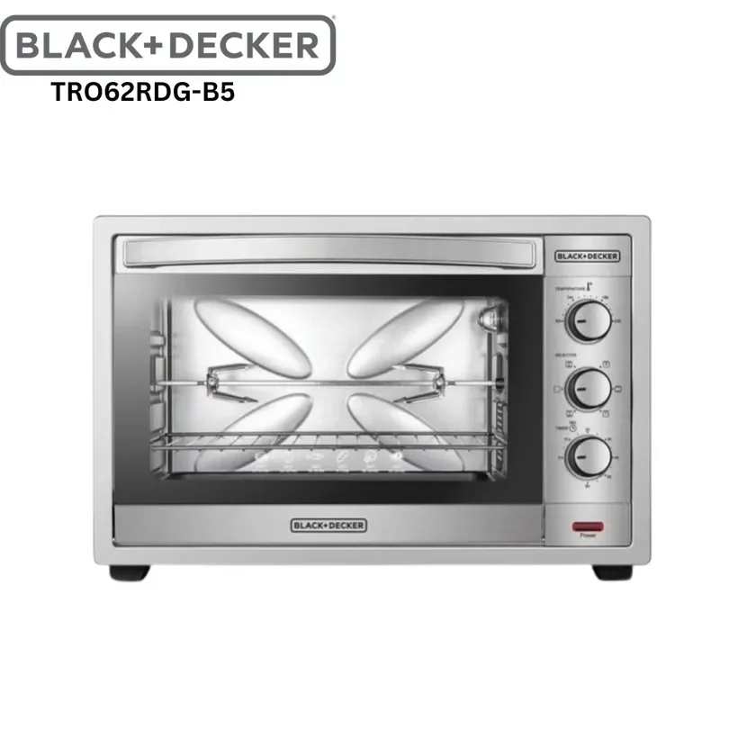 Black+Decker 62 Liter Electric Oven 2000 Watt - TRO62RDG-B5