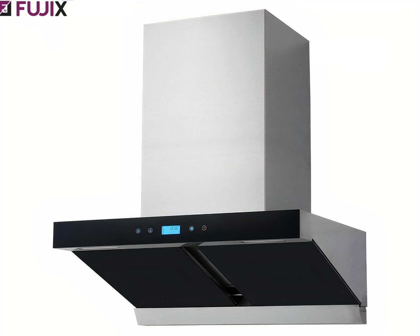 Fujix 3 Fit oil Collector Hydraulics Sliding Chimney HC- 76 With Feather Touch Control Panel _ Silver