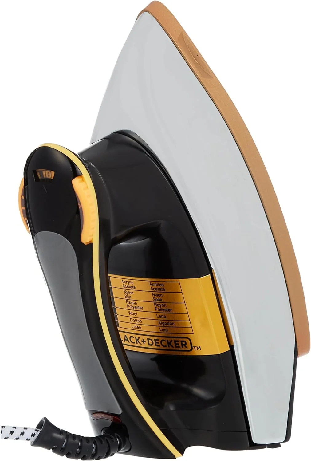 Black+Decker F550-B5 Heavy dry iron Black/Gold 1200 W