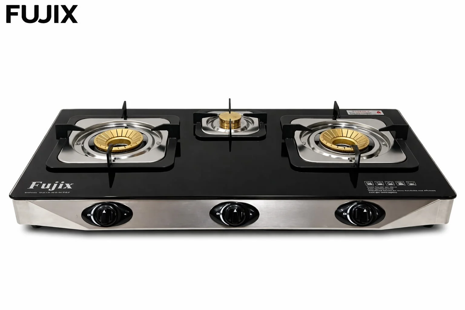 Fujix 3 Burner Automatic stove 3-N5_M75_ Black