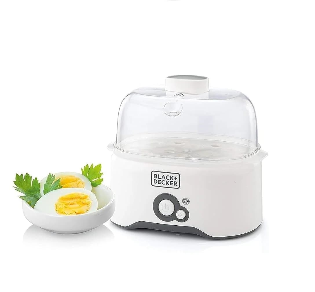 Black & Decker Egg Cooker - White, 6 Eggs, Eg200-B5, Plastic Material