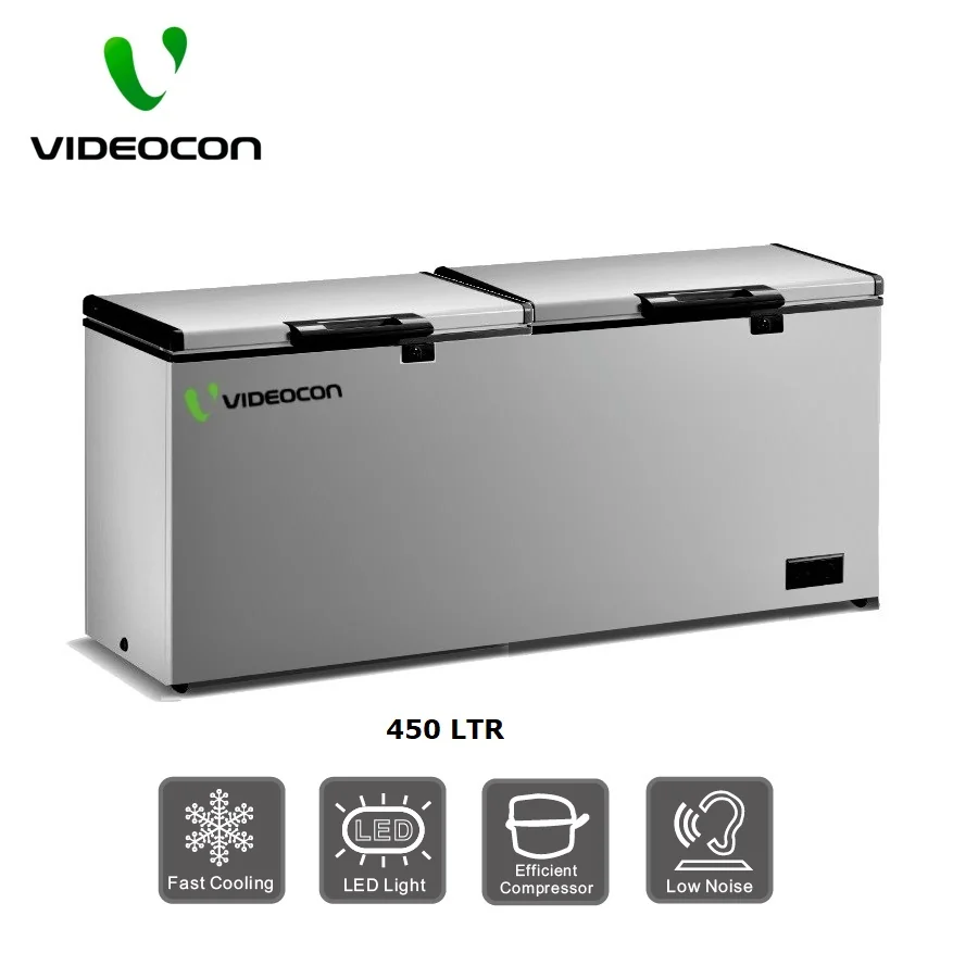 Videocon 450 Ltr Chest Freezer with Sliding Glass