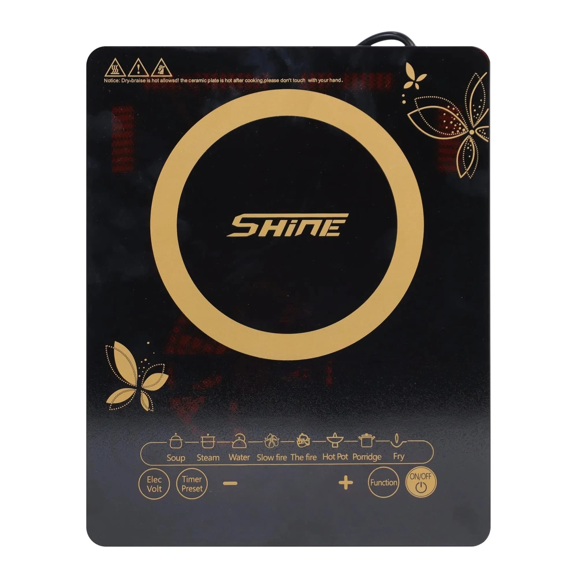 Shine CRYSTAL T7N induction Cooktop 2200 Watt With Touch Sensor Control