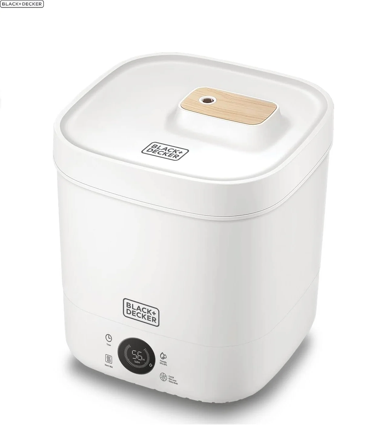 BLACK+DECKER Digital Ultrasonic Humidifier,4L,Area Coverage up to 40m2_HM4250-B5