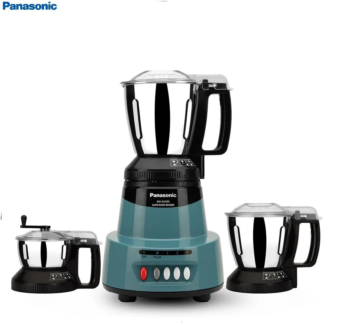 Panasonic MX-AV325 CORAL BLUE 600W 3 Jar Mixer Grinder