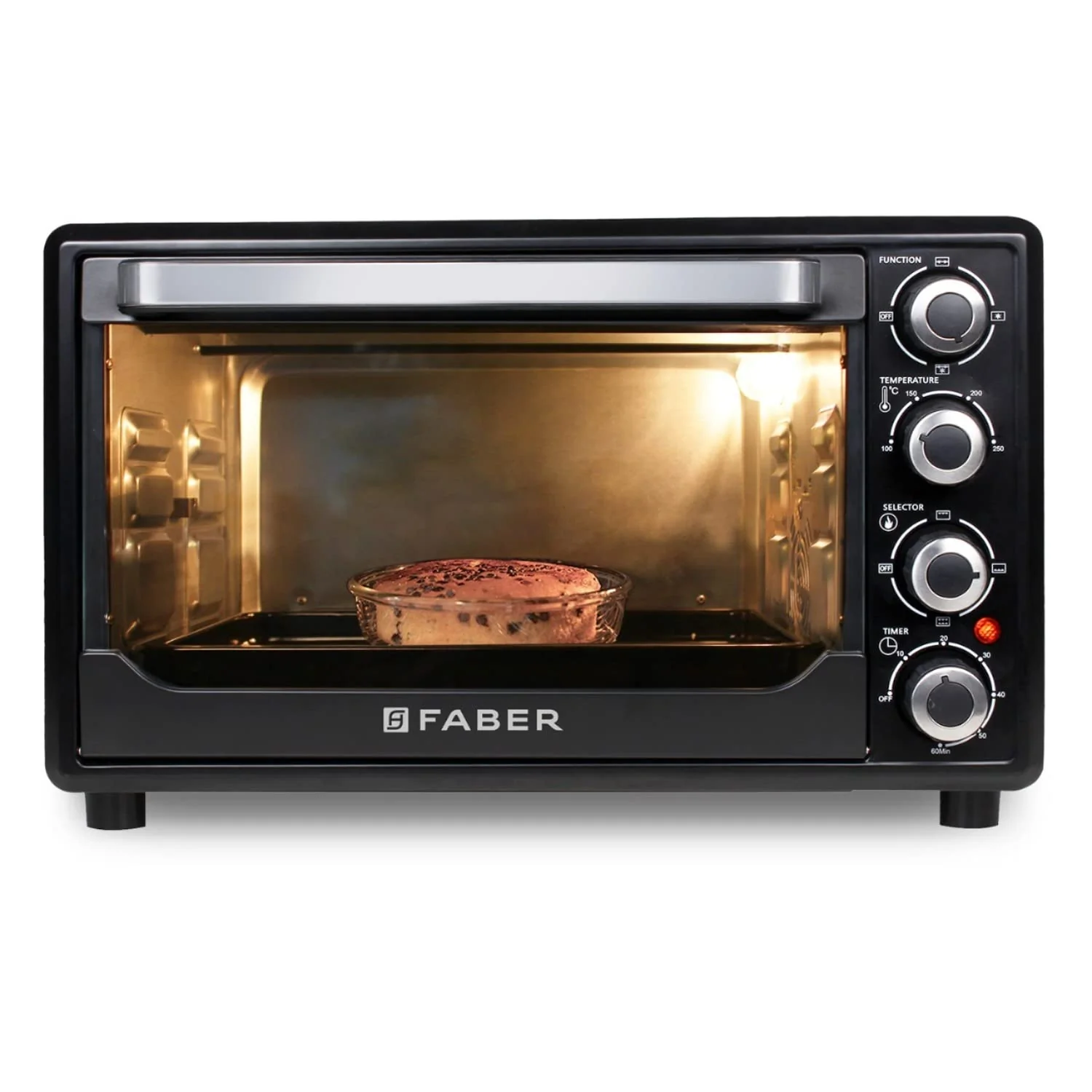Faber FOTG BK 60 Liter (OVEN TOASTER GRILLER FOTG 60L,) Black, Medium 2200 W