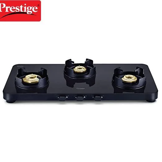Prestige Edge Manual Powder Coated Gas Stove PEB03 | 3 Burner Gas stove