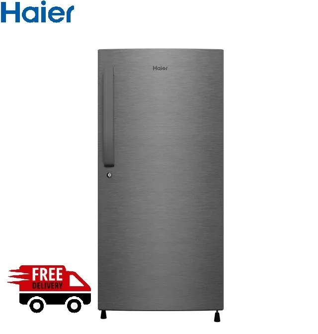 Haier 190 Liters 3 Star Direct Cool Single Door Refrigerator with Diamond Edge Freezing Technology (HRD-2062BBS-N _Brushline Silver)