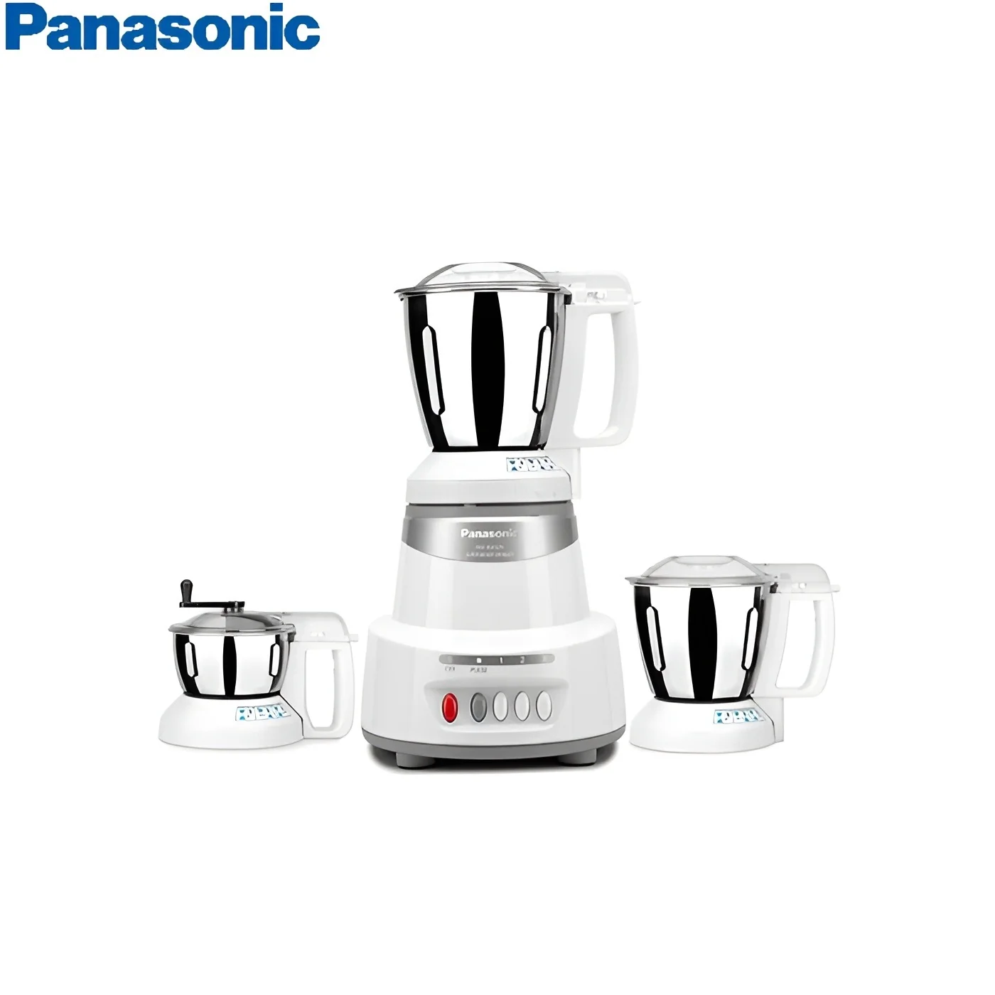 Panasonic MX-AV325MS 600 Watt Super Mixer Grinder With 3 Jars (Marvel Silver)