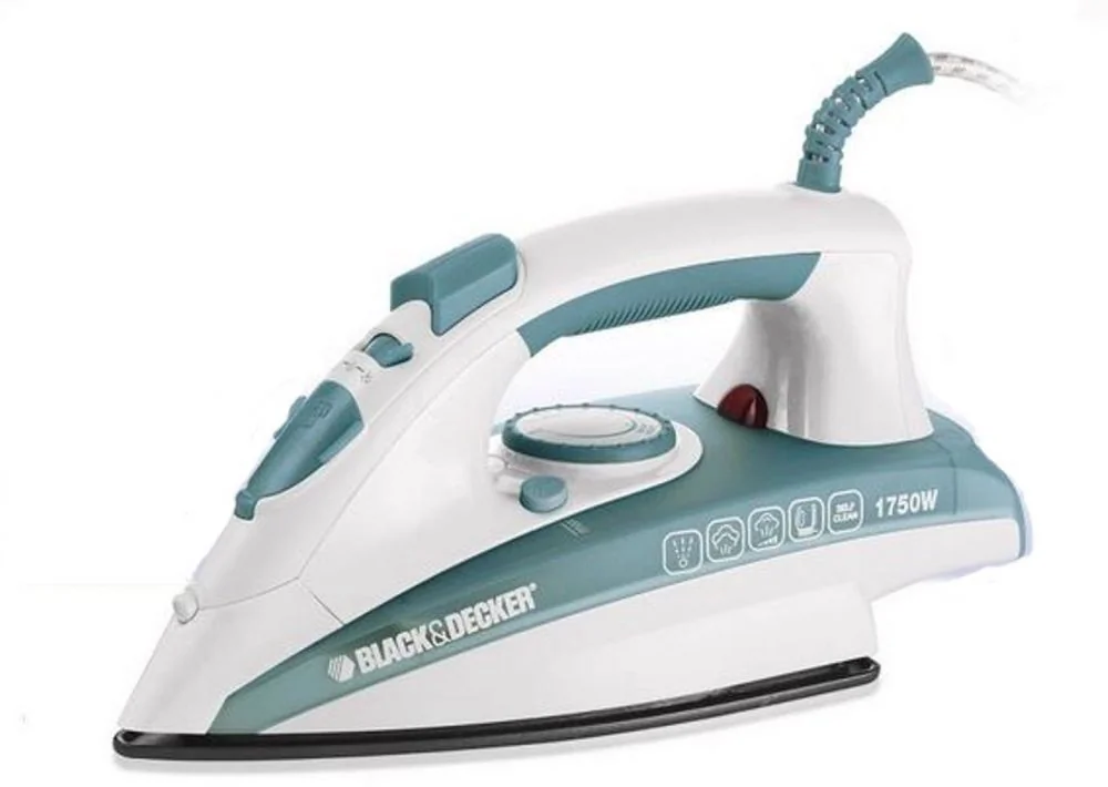 Black + Decker X1600 - B5 Vertical Steam Iron, 1750 Watt - Green & White
