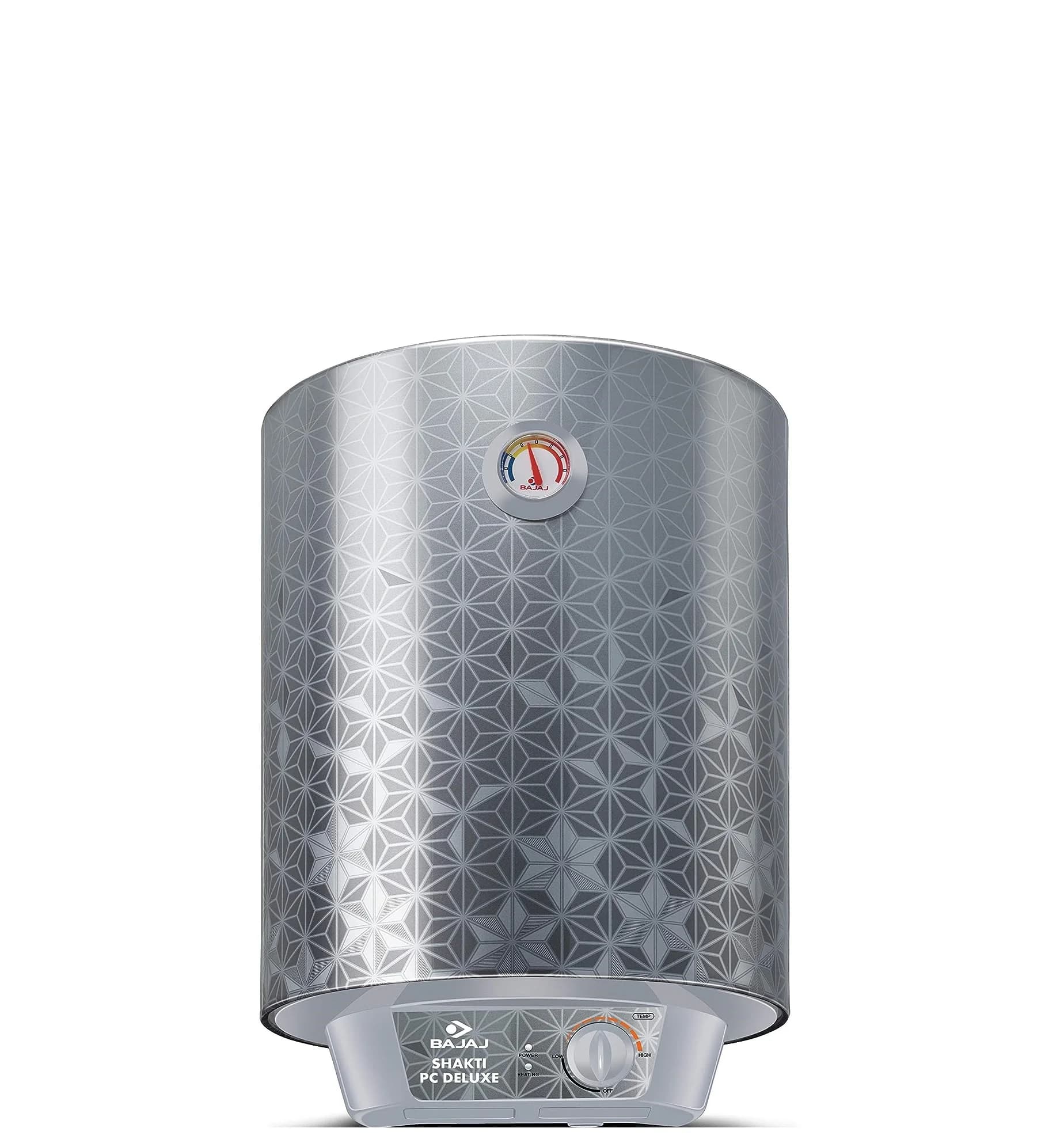 Bajaj Shakti PC Deluxe Storage 25 Liters Verical 4 Star Water Heater (Grey)