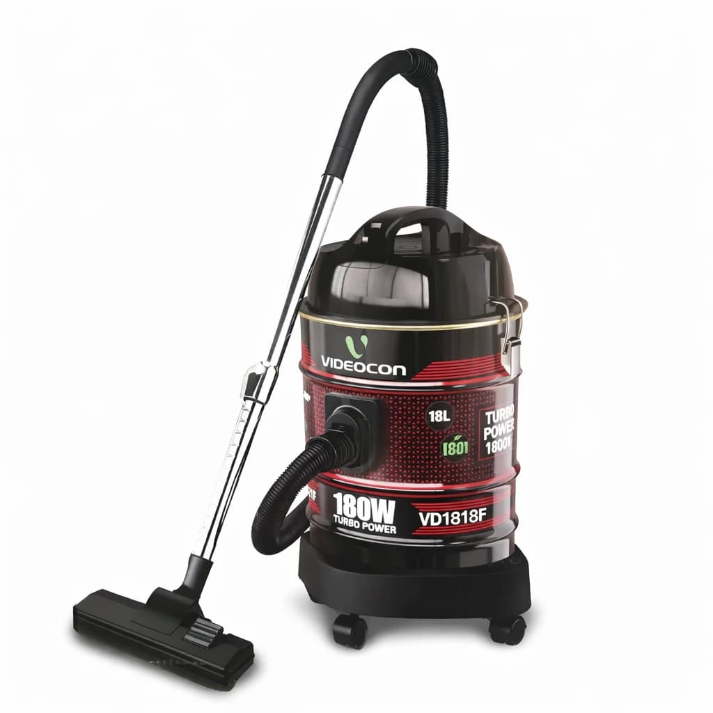 Videocon 1800 Watt Dry Drum Vacuum Cleaner VD1818F ( 18 LTR, Red)